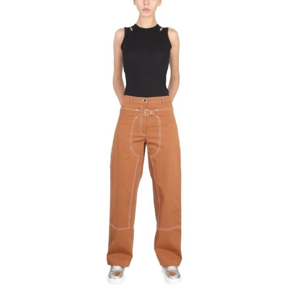 Stella Mccartney Wide-Leg Pants With Buckle Detail - NWT - Picture 2 of 4